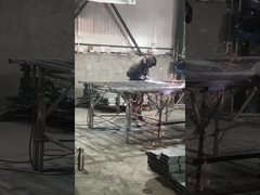 진크 스틸 경호 울타리 2M * 1.5M 반성식 처리 울타리 검은색 단순 스타일