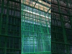 삼각형 정원 구부러진 3D 울타리 용접 철 PVC 코팅 정원 울타리