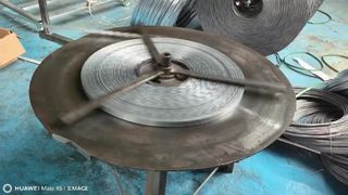 높은 보안 면도기 와이어 450mm 플랫 랩 ​​코일