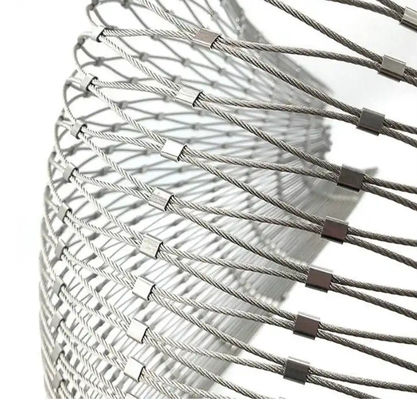 SS316 Wire Rope Net Flexible Stainless Steel Cable Webnet X Tend Rope Mesh