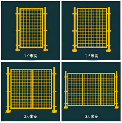 PVC Coating Robot Machine Safety Metal Fence For Warehouses Production Lines