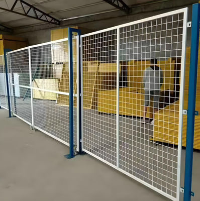 Green Color 3D Modelling Workshop Metal Fencing For Machinery Equipment Isolation