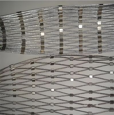304 Stainless Steel Wire Rope Mesh with 7x19 Weave Style for Durable and Rust-Proof Protective Fencing