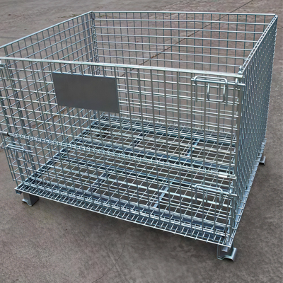 Heavy Duty Wire Mesh Storage Cage 1000kg Load Capacity High Stack Stack Up 1200x800x1000mm