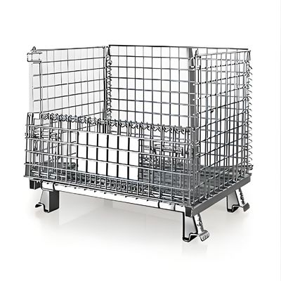 1000x1200mm 금속 스틸 저장 용접 된 와이어 메시 팔레트 케이지 접이 가능한 케이지 컨테이너