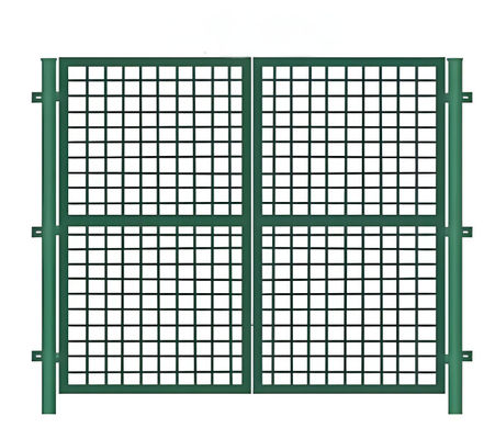 Green Color 3D Modelling Workshop Metal Fencing For Machinery Equipment Isolation