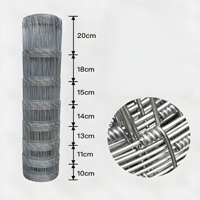 1.8M 높이 아연 도금 힌지 조인트 금속 가축 초원 소 울타리 네팅 - 강력하고 튼튼한 울타리 솔루션