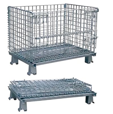 1200x1000x890MM Galvanzied Lockable Wire Mesh Storage Cage With Wheels