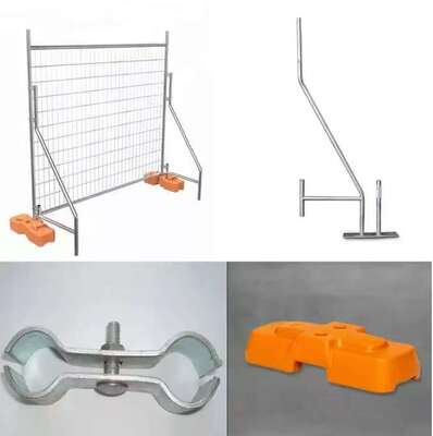 호주의 시장을위한 중량 가유 2.1 * 2.4M 금속 임시 울타리 패널