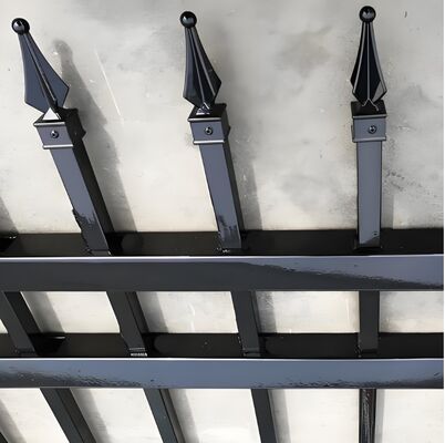 상업용 등급 튜블러 강철 울타리 고보안 도난 방지 재산 울타리